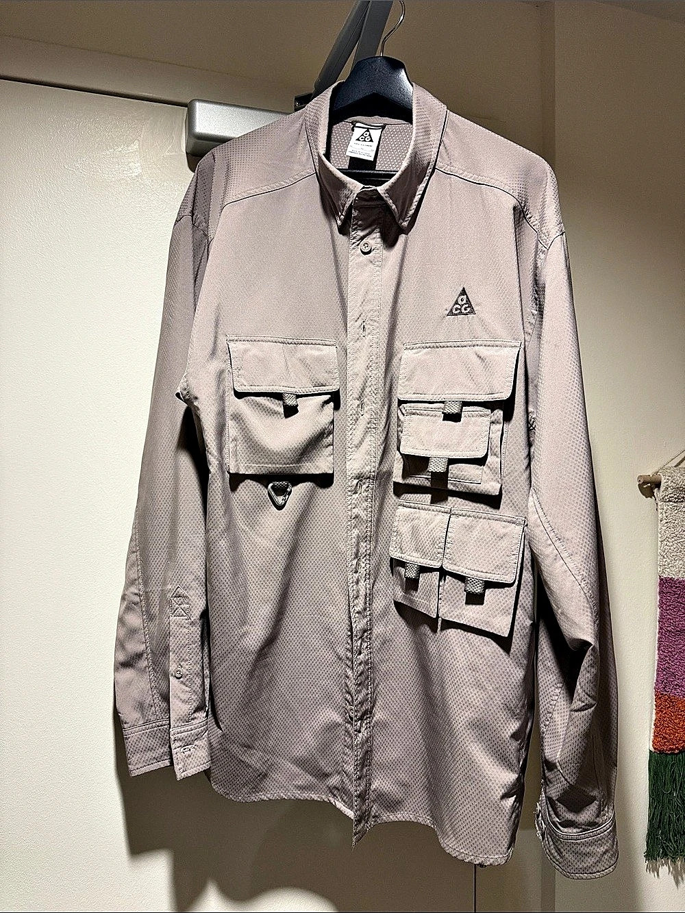 ACG Dry-Fit Jacket Men's Gray Lightweight Jacket Size XL Like New